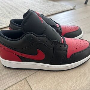 NEW Black and Red Jordan 1 Low